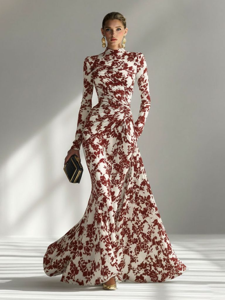 Printed Casual Maxi Dress