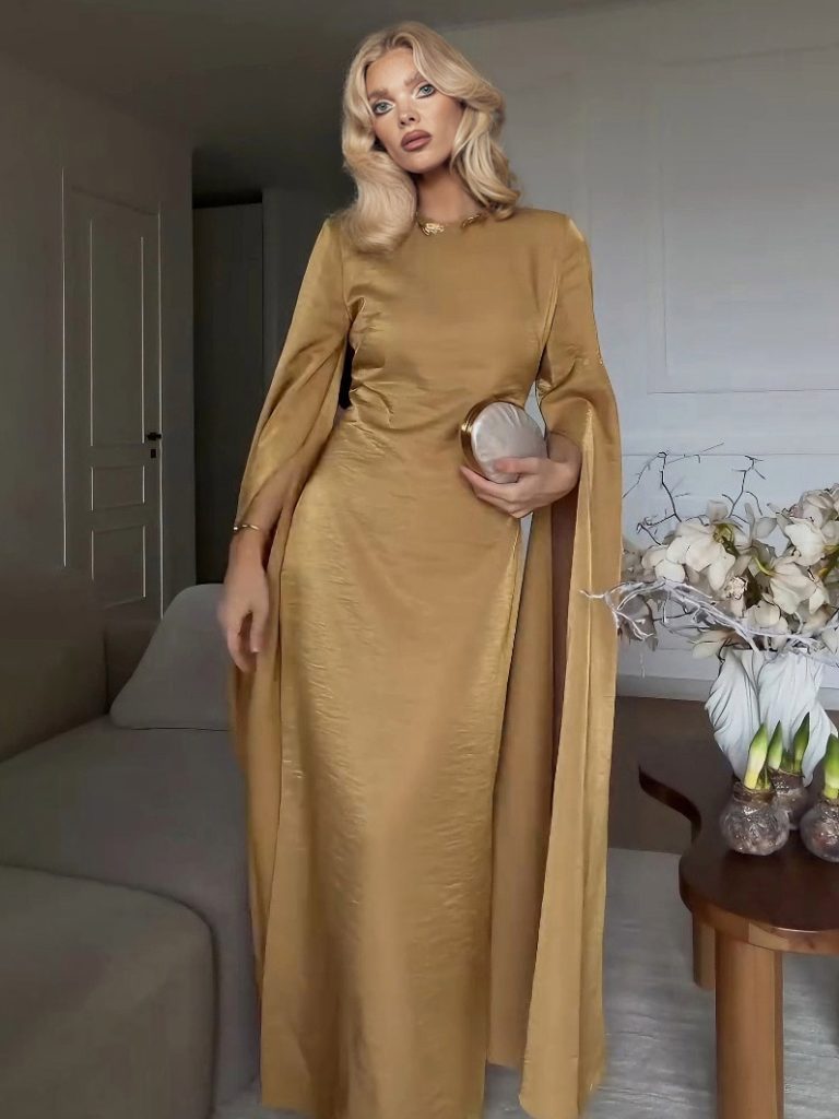 Satin Maxi Dress
