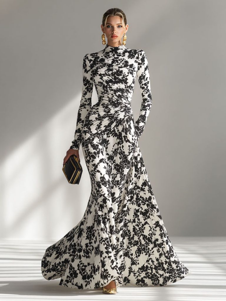 Printed Casual Maxi Dress
