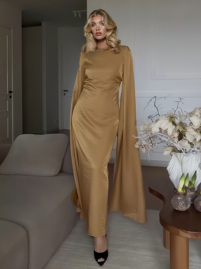 Satin Maxi Dress