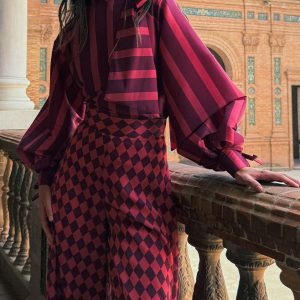 Striped Elegant Blouse
