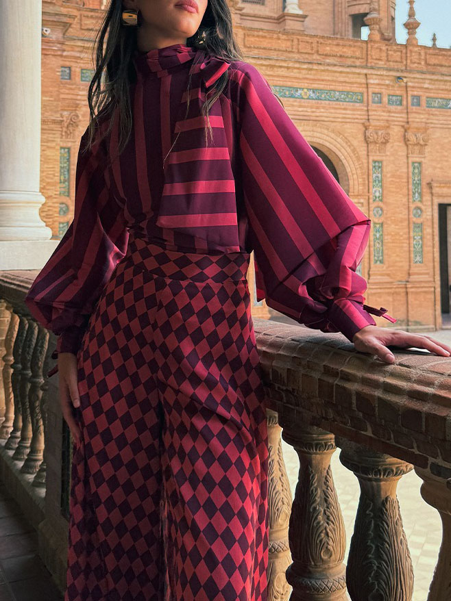 Striped Elegant Blouse